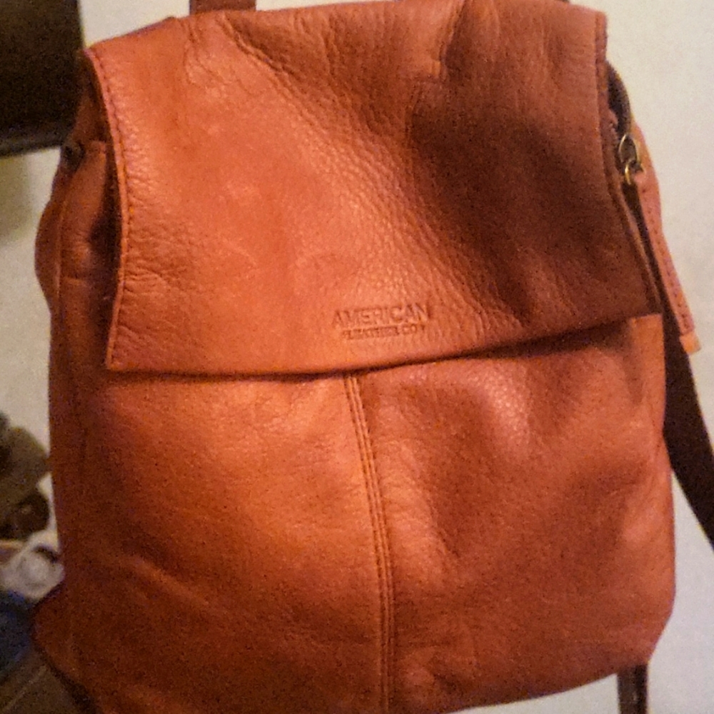 American leather backpack